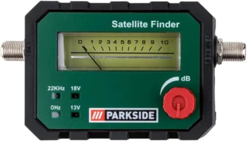 Parkside Buscador Satelite | Medidor de señal satélite con Cable de conexión de Sonido...