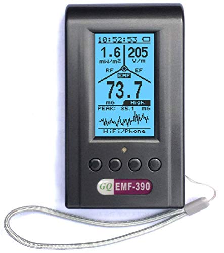 Advanced GQ EMF-390 Multi-Field Electromagnetic Radiation 3-in-1 EMF ELF Meter RF Spectrum...