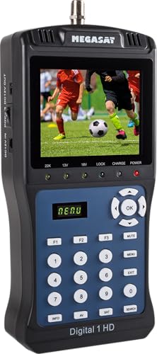Megasat 2600011 Digital 1 HD - Medidor de satélite (Negro)