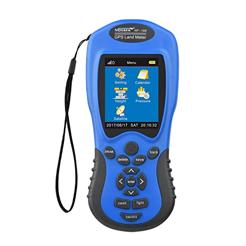 VISLONE NF-198 - Medidor de tierra GPS LCD digital de mano, longitud de área agrícola,...