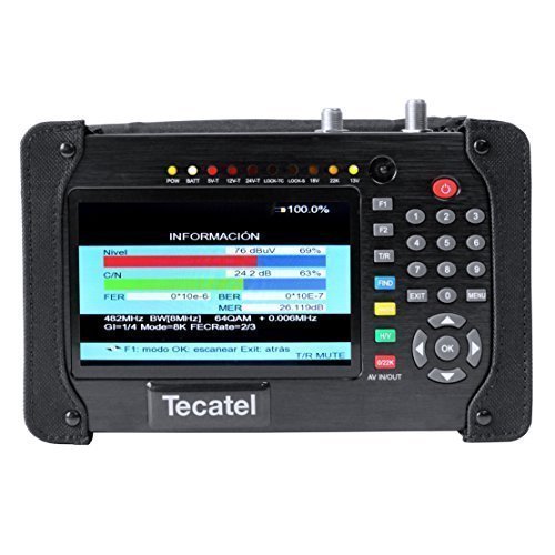 Tecatel M-T1 - Medidor Combo HD dvb-s/dvb-t/dvb-c, Color Negro